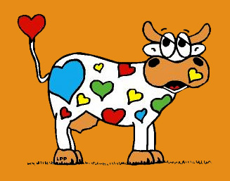 CAMISETA NIÑO VACA CORAZONES CAMISETA NIÑO VACA CORAZONES